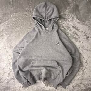 Air Jordan Essentials Grey Brooklyn Pullover Sweatshirt Hoodie DQ7466-091 M